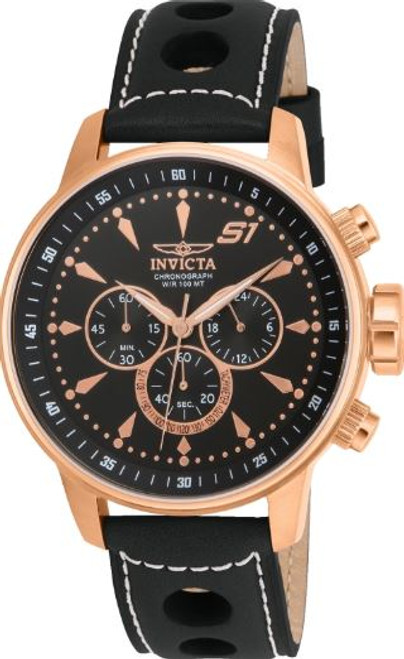 Invicta Men's 16013 S1 Rally Quartz Multifunction Black Dial Watch