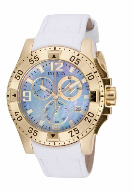 Invicta Women's 16099 Excursion Quartz Chronograph Platinum Dial Watch