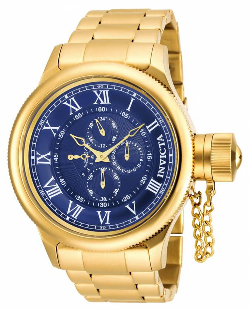 Invicta Men's 17667 Russian Diver Quartz Chronograph Blue Dial Watch