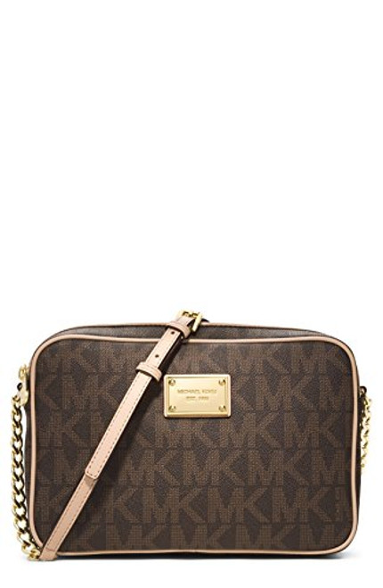 Michael Kors Extra Small Duffle Travel - Leather/Coated Canvas Cross Body  Bag (Light Cream Multi) 35S2GTFC0B-289 - AllGlitters