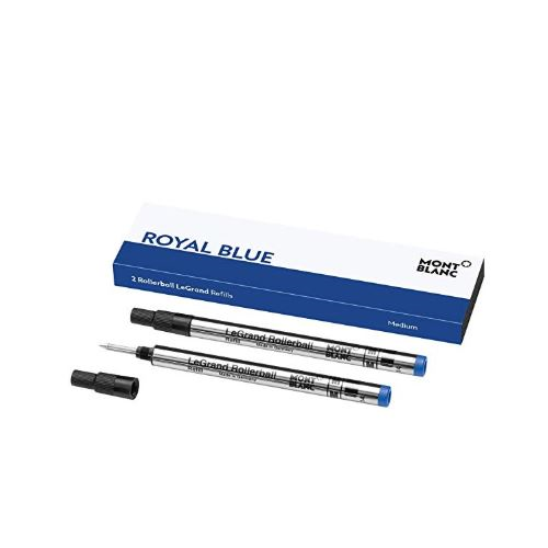 Montblanc Rollerball LeGrand Refills (M) Royal Blue 124503 – Pen Refills for Meisterstück LeGrand Rollerball Pens with a Medium Tip – 2 x Blue Pen Cartridges …