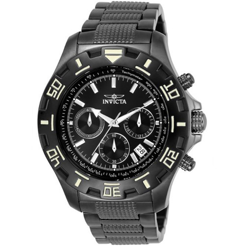 Invicta Men's 6412 Python Collection Chronograph Gun Metal Stainless Steel Wa...