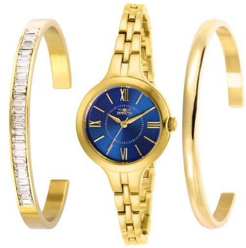 Invicta Women's 29341 Angel Quartz 3 Hand Blue Dial Watch