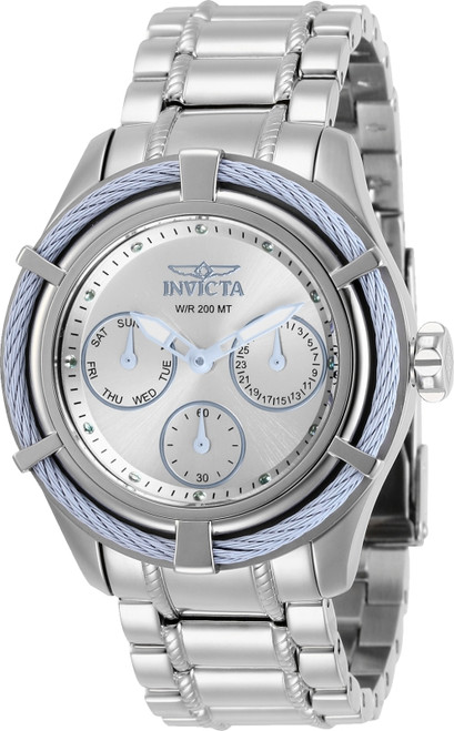 Invicta Women's 29358 Bolt Quartz Chronograph Silver Dial Watch