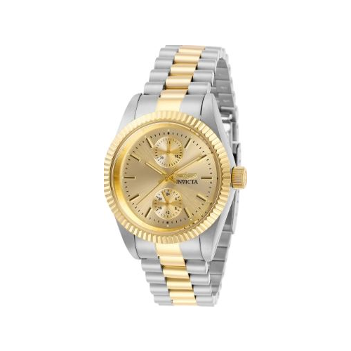 Invicta Lady 29443 Specialty Quartz Multifunction Gold Dial Watch