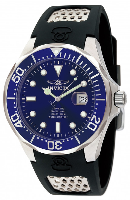 Invicta Men's 11752 Pro Diver Automatic 3 Hand Blue Dial Watch