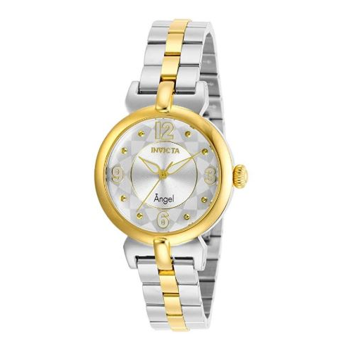 Invicta Women's Angel Quartz Watch with Stainless Steel Strap, Two Tone, 14 (Model: 29147)