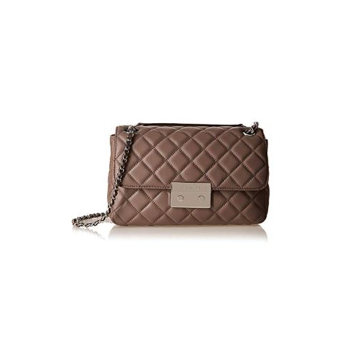 Michael Kors Womens Sloan Leather Convertible Shoulder Handbag Gray Medium 30F5SSLL3L-513