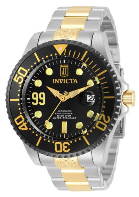 Invicta Men's 30212 Jason Taylor Automatic 3 Hand Black Dial Watch