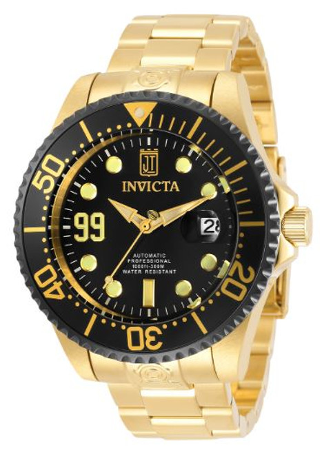 Invicta Men's 30211 Jason Taylor Automatic 3 Hand Black Dial Watch