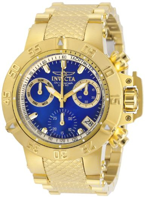 Invicta Women's 30476 Subaqua Quartz Chronograph Blue, Gold Dial Watch