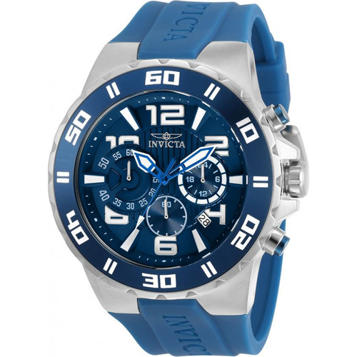 Invicta Men's 30937 Pro Diver Quartz Chronograph Blue Dial Watch