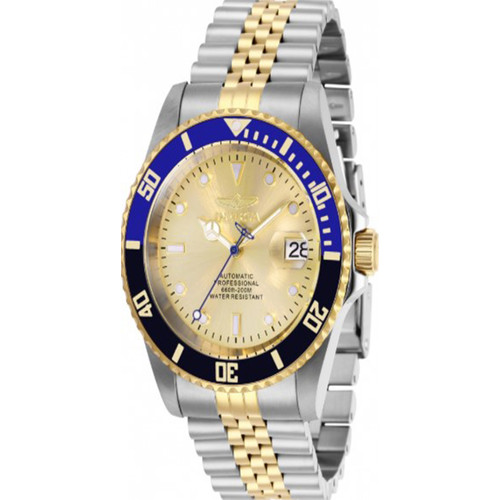 Invicta Men's 29181 Pro Diver Automatic 3 Hand Gold Dial Watch