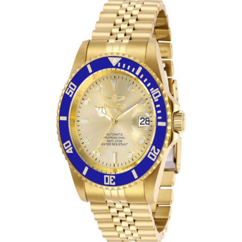 Invicta Men's 29185 Pro Diver Automatic 3 Hand Champagne Dial Watch