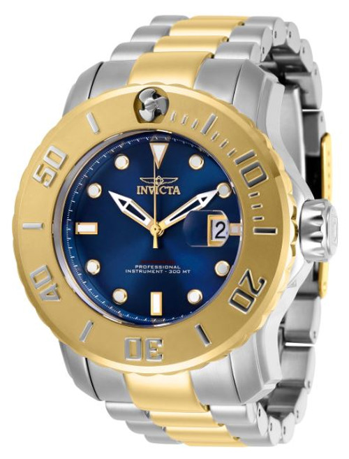 Invicta Men's 29355 Pro Diver Automatic 3 Hand Blue, Gold Dial Watch