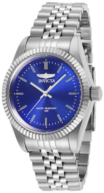 Invicta Lady 29398 Specialty Quartz 3 Hand Blue Dial Watch