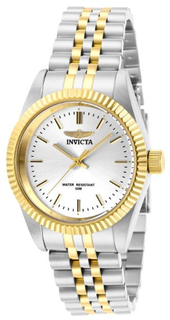Invicta Lady 29401 Specialty Quartz 3 Hand Silver Dial Watch