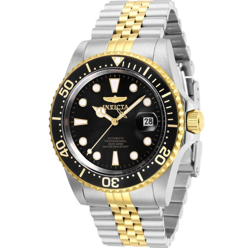 Invicta Men's 30094 Pro Diver Automatic 3 Hand Black Dial Watch