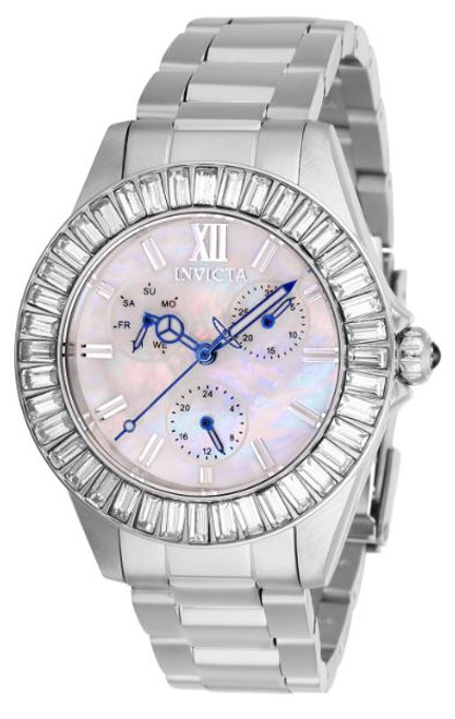 Invicta  Women's 28450 Angel Quartz 3 Hand White Dial Watch