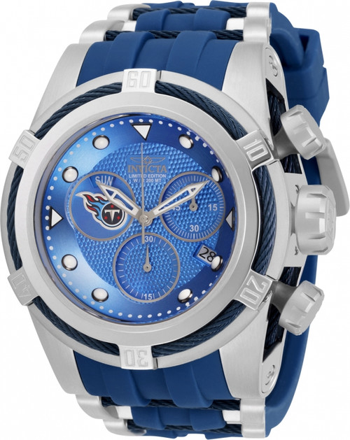 Invicta Men's 30253 NFL Tennessee Titans Quartz Chronograph Blue Dial Watch