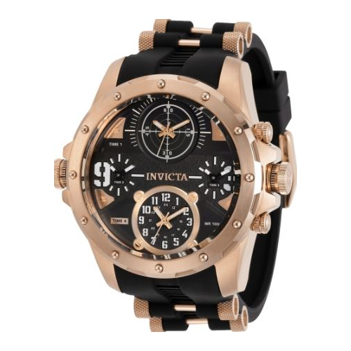 Invicta Men's 31142 Coalition Forces Quartz Multifunction Black Dial Watch