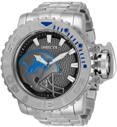 Invicta Men's 33006 NFL Detroit Lions Automatic 3 Hand Grey Dial Watch