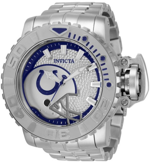 Invicta Men's 33009 NFL Indianapolis Colts Automatic 3 Hand White Dial Watch