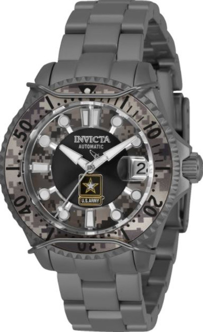 Invicta Women's 31858 Army Automatic Chronograph Black, Camouflage Dial Watch