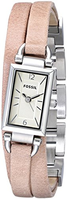 Fossil Delaney Three Hand Leather Watch - Sand Jr1370