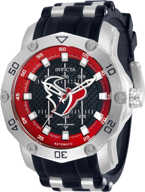 invicta Men's 32020 NFL Houston Texans Automatic 3 Hand Dark Blue Dial Watch