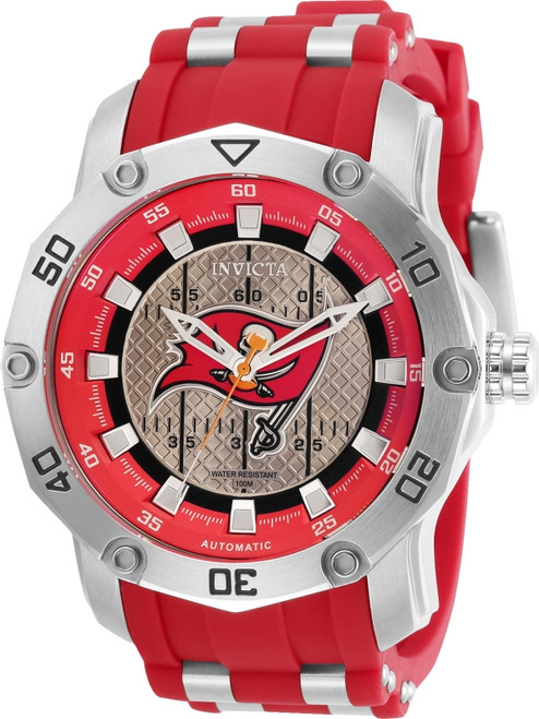 Invicta Men's 32034 NFL Tampa Bay Buccaneers Automatic 3 Hand Grey Dial Watch