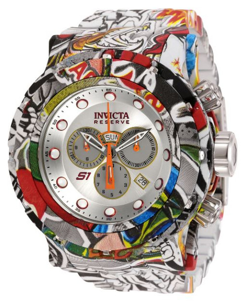 Invicta Men's 32101 Reserve Quartz Chronograph Antique Silver Dial Watch