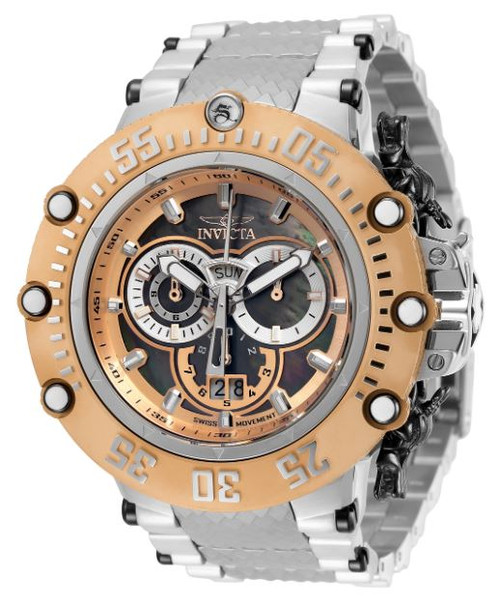 Invicta Men's 32122 Subaqua Quartz Chronograph Black, Rose Gold Dial Watch