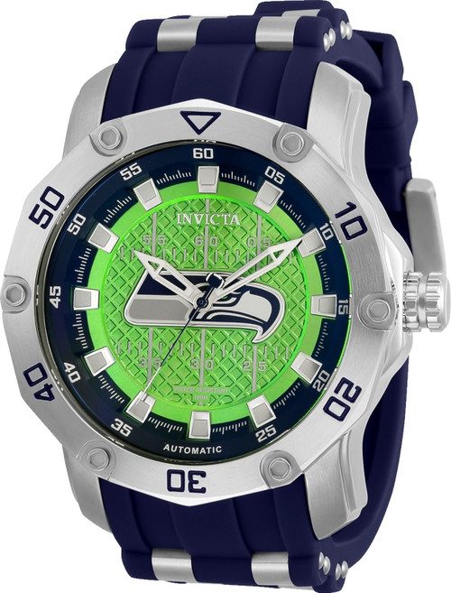 Invicta Men's 32033 NFL Seattle Seahawks Automatic 3 Hand Green Dial Watch