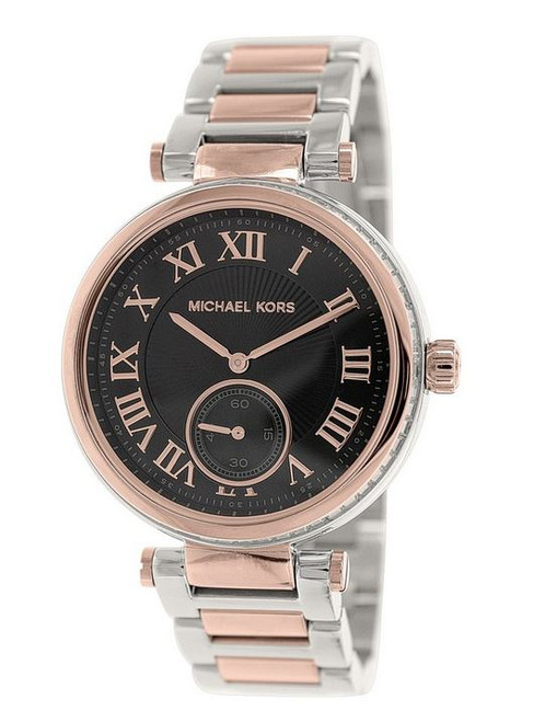 Original Michael Kors Skylar Black Dial Two-tone Ladies Watch MK5957