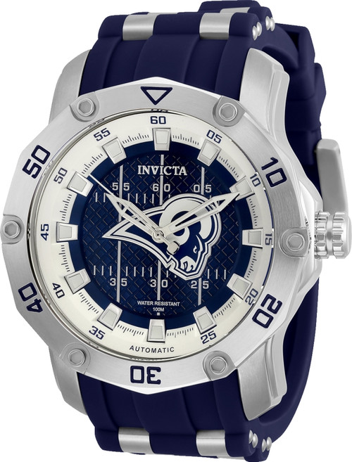 Invicta Men's 32007 NFL Los Angeles Rams Automatic 3 Hand Blue Dial Watch