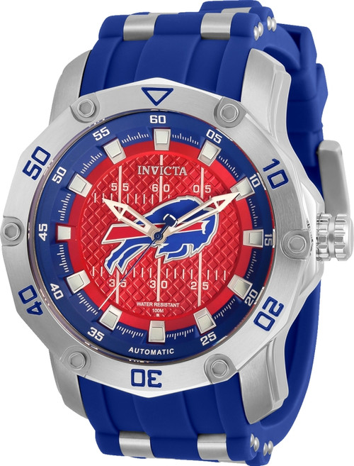 invicta Men's 32011 NFL Buffalo Bills Automatic 3 Hand Red Dial Watch
