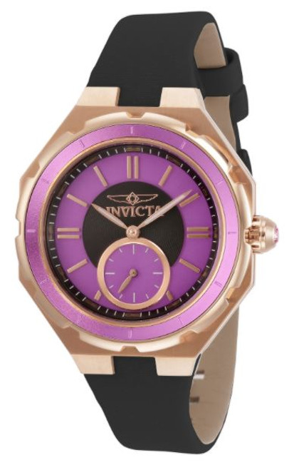 Invicta Women's 31667 Angel Quartz 3 Hand Purple Dial Watch