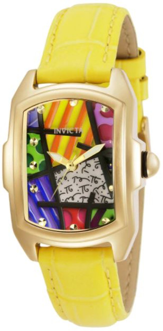 Invicta Women's 32407 Britto Quartz Chronograph Yellow, Orange, Purple, Blue, Green, Black, Red Dial Watch