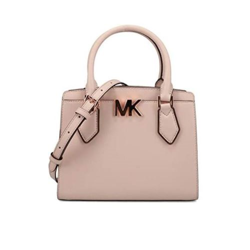 Michael Kors Mott Medium Leather Messenger/Satchel - Powder Blush