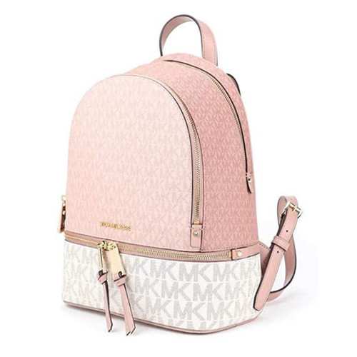 Michael Kors Ladies Colorblock Rhea Medium Signature Logo Backpack …