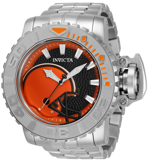 Invicta Men's 33003 NFL Cleveland Browns Automatic 3 Hand Black Dial Watch