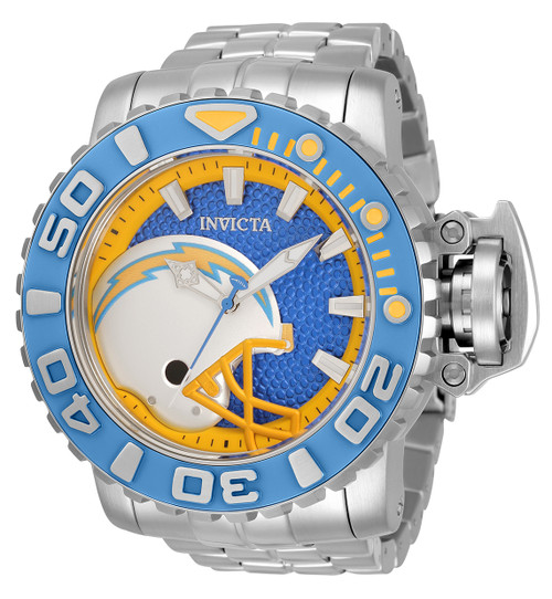 Invicta Men's 33016 NFL Los Angeles Chargers Automatic 3 Hand Blue Dial Watch