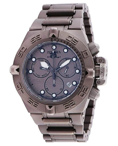 Invicta Men's 33721 Subaqua Quartz Chronograph Titanium Dial Watch