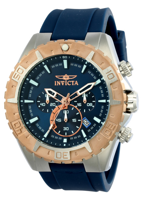 Invicta Men's 22523 Aviator Quartz Multifunction Blue Dial Watch