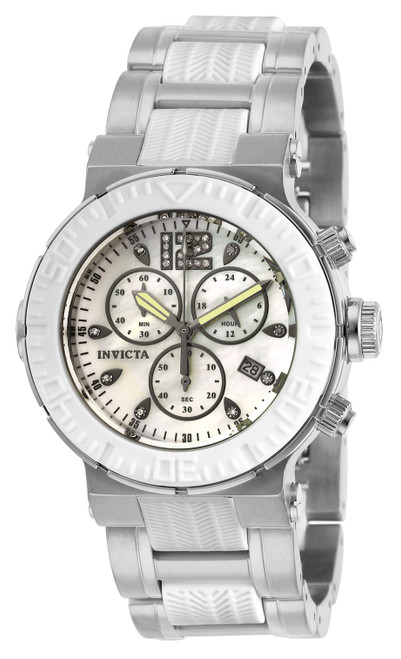 Invicta Women's 29666 Ocean Reef Quartz Chronograph White Dial Watch