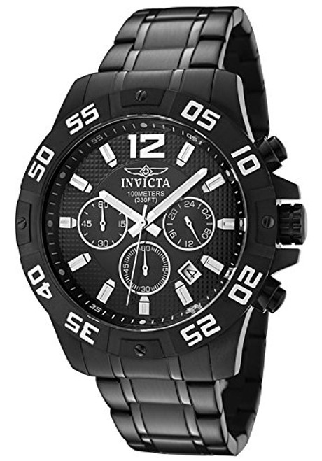 Invicta Men's 1505 Chronograph Black Ion-Plated Stainless-Steel Watch [Watch]...