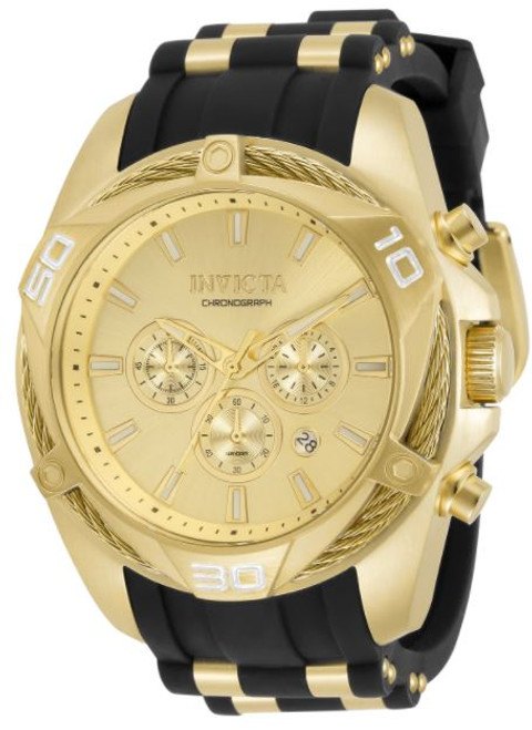 Invicta Men's 34142 Bolt Quartz Chronograph Gold Dial Watch