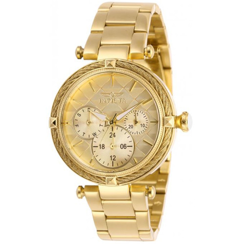 Invicta Women's Bolt Quartz Stainless-Steel Strap, Gold, 18 Casual Watch (Model: 28957) …