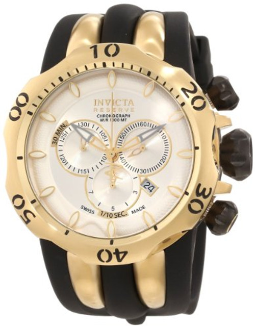 Invicta Men's 10834 Venom Reserve Chronograph Silver Dial Watch [Watch] Invicta